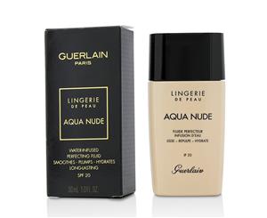 Guerlain Lingerie De Peau Aqua Nude Foundation SPF 20 # 01W Very Light Warm 30ml/1oz