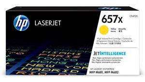 HP 657X High Yield LaserJet Toner Cartridge - Yellow