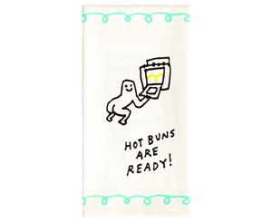 Hot Buns Are Ready Tea Towel