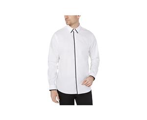 INC Mens Piping Non-Iron Button-Down Shirt