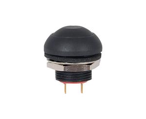 IP67 Dome Push Button Black Momentry Action Switch