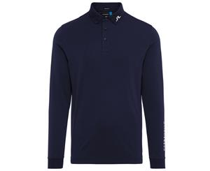 J.Lindeberg M Tour Tech LS Reg TX Jersey Polo - JL Navy