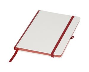 Journal Books Notebook With Coloured Spine (White/Red) - PF2196