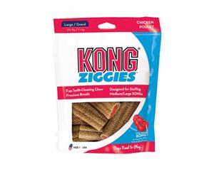 KONG Dog Stuff'n Ziggies Chicken Poulet Tasty Chew Treats Large (KDXA11)