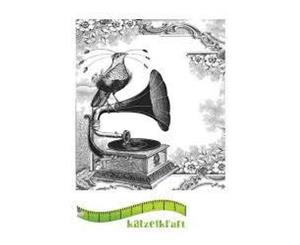 Katzelkraft Unmounted Rubber Stamp - Oiseau gramophone - SOLO049