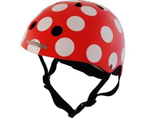 Kiddimoto Dotty Bike Helmet Red