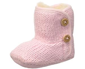 Kids Ugg Australia Girls Ugg Baby Booties Fabric Mid-Calf Buckle Snow Boots