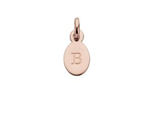 Kirstin Ash Initial Charm w/ 18K Rose Gold Vermeil - B