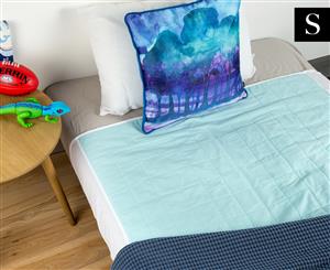 Kommotion Waterproof Single Bed Sheet Protector - Sky Blue