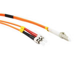 Konix 20M LC-ST OM1 62.5/125 Multimode Duplex Fibre Patch Cable