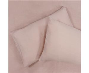 Linen House Nimes Housewife Pillowcase Pair (Rose Pink) - RV1310