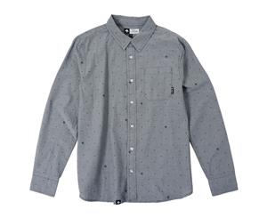 Lrg RC LS Chambray Woven Charcoal - Grey