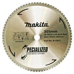 Makita 305mm 78T TCT Circular Saw Blade for Metal Cutting - SPECIALIZED