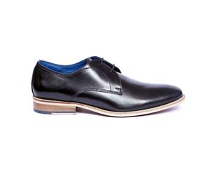 Matson - Men's Leather Derby Shoes in Black