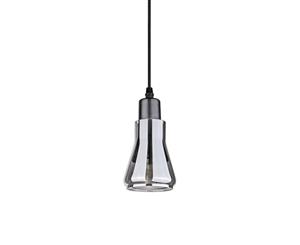 Modern Smokey Grey Glass Pendant Lamp - Type D