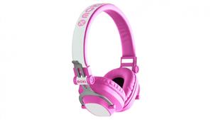 Moki EXO Kids Bluetooth Wireless On-Ear Headphones - Pink