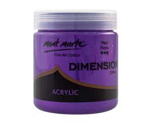 Mont Marte Dimension Acrylic Paint 250ml Pot - Pearl Purple