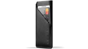 Mujjo Leather Wallet Sleeve for iPhone 7 - Black