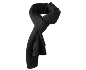 Myrtle Beach Adults Unisex Basic Melange Scarf (Black) - FU698