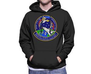 NASA STS 108 Endeavour Crew Badge Men's Hooded Sweatshirt - Black