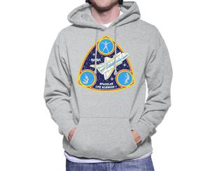 NASA Spacelab Life Sciences 1 Mission Badge Men's Hooded Sweatshirt - Heather Grey