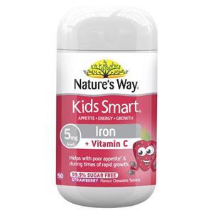 Nature's Way Kids Smart Iron Chewable 50 Tablets