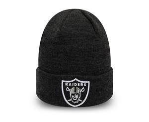 New Era Winter KIDS YOUTH Beanie - HEATEHR Oakland Raiders - Charcoal