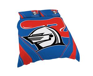 Newcastle Knights NRL Logo Design Quilt Doona Cover - Double