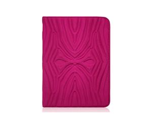 Nicole Miller Kindle Fire 2 Portfolio Case - 3D Zebra Boysenberry