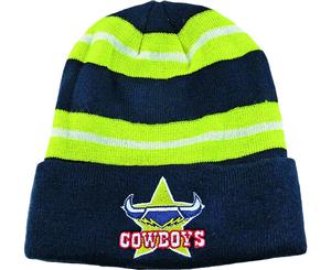 North QLD Queensland Cowboys NRL Wozza Embroidered Beanie Hat