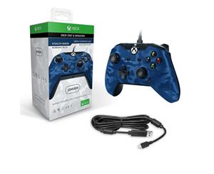 PDP Wired Controller Blue Camo for Xbox One