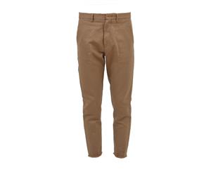 PENCE MEN'S GREEN COTTON PANTS