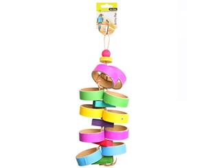 Paper Rings With Wooden Beads 43cm Bird Toy (Avi One)