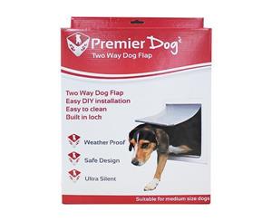 Pet Door for Medium Dogs - 2 Way Lock - 36cm x 30cm (Premier Dog)