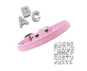 Plain Puppy Collar with Crystal Buckle - Light Pink