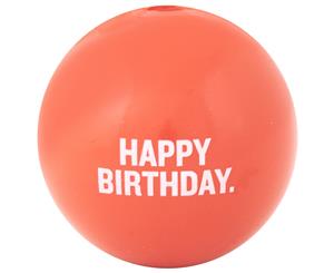 Planet Dog Orbee Tuff Happy Birthday Ball [Colour Coral]