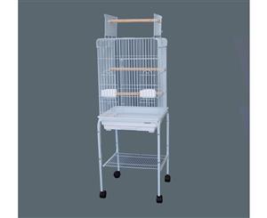 Playtop Parrot Cockatiels Cage with Stand 47x47x138cm White