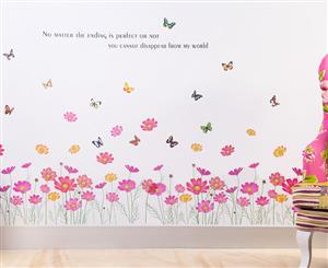 Poppies & Butterflies Wall Decal/Sticker