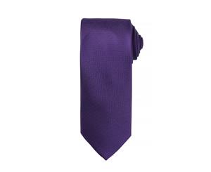 Premier Mens Micro Waffle Formal Work Tie (Purple) - RW5233