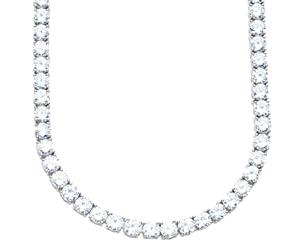 Premium Bling - Sterling 925 Silver CZ Necklace - 5mm