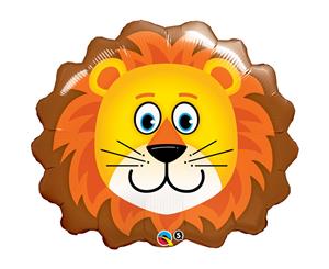 Qualatex 29 Inch Lion Shaped Foil Balloon (Brown/Orange/Yellow) - SG4529