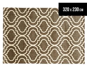 Quatrefoil 320 x 230cm Rug - Ash Brown