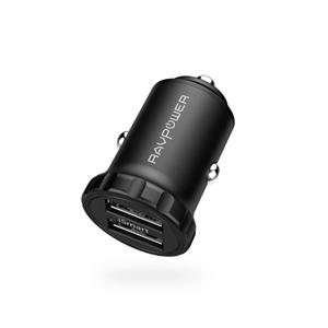 Ravpower 24W 4.8A Super Mini Car Charger Dual USB port Charging Power Adapter