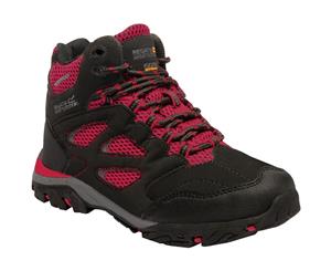 Regatta Boys & Girls Holcombe IEP Isotex Waterproof Walking Boots - Black/Pepper