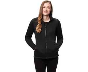 Regatta Womens/Ladies Raizel Full Zip Poly Pile Bonded Fleece Jacket - Black(Black)