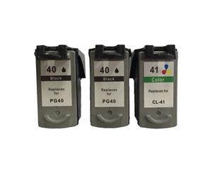 Remanufactured Value Pack (2 x PG40 Black & 1 x CL41 Colour)