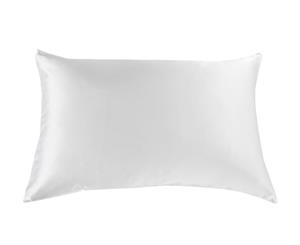 Royal Comfort Mulberry Soft Silk Hypoallergenic Pillowcase Twin Pack 51 x 76cm - White