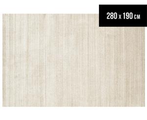 Rug Culture 280x190cm Havana 001 Hand Loomed Wool Rug - Light Natural