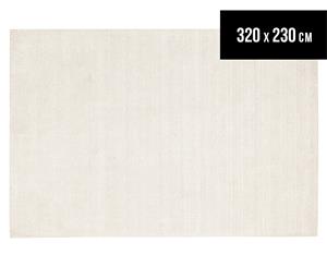 Rug Culture 320x230cm Rayon & Cotton Modern Rug - Ivory