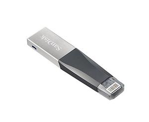 SANDISK IXPAND IMINI FLASH DRIVE SDIX40N 64GB GREY IOS USB 3.0